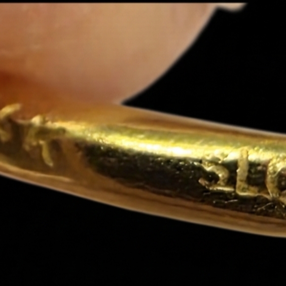 Genuine 14k Gold Earrings Vtg Hanging Unique Marked SLC Diamond Cut Teardrop - Picture 8 of 11